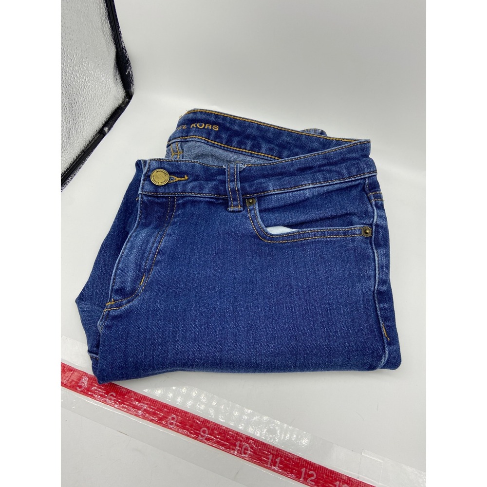 Michael‎ Kors Jeans Blue Skinny Mid Rise Stretch Denim Size 6 Preppy
